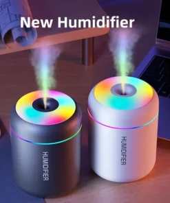 180ML Mini Air Humidifier USB Electric Aroma Diffuser Essential Oil Purifier Aromatherapy Mist Maker Lights For Car Home Bedroom