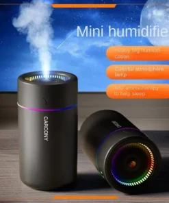 280ML Air Humidifier Large Fog Volume Colorful Atmosphere Light Silent Aroma Diffuser Essential Oils Aromatherapy for Home Car