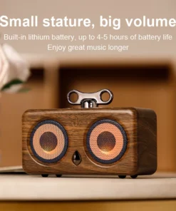 Bluetooth speaker, wireless, desktop, high-quality sound, low bass, volume, mini, outdoor, plug-and-play, retro, portable speake