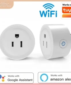 1/2pcs Tuya Wifi Smart Plug Socket US Standard Wireless Outlet 10A Timer Voice Remotly Control Smart Home Appliances Work With A