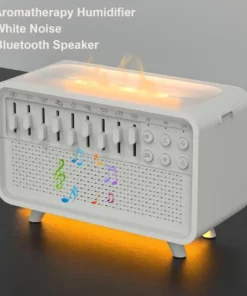 3 in 1 Bluetooth Speaker White Noise Sleep Night Light Humidifier All-in-one Machine Free Combination of 8 Group Nature Sound