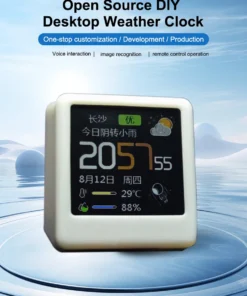 clock Small Portable Smart Wifi Weather Station Display Weather Temperature Humidity Time Alarm 시계  relojdecoración y accesorios