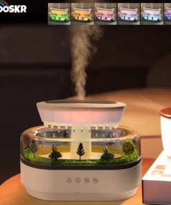 Aroma Air Humidifier Fragrance Essential Oil Diffuser for Home Raindrop Model Aroma Diffuser Humidifier with LED Colorful Light