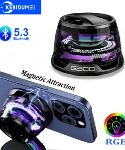 Bluetooth 5.3 Speaker Magnetic Speaker Portable Mini Speaker Multifunctional RGB Loudspeaker Subwoofer for PC Macbook XIAOMI